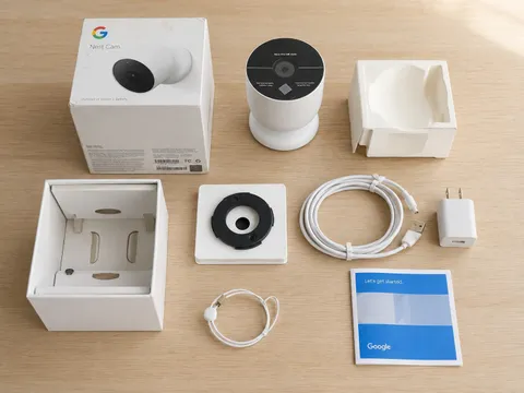 Google Nest Cam Outdoor or Indoor, Battery - 2nd Generation - 1 Pack, White