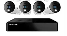 Night Owl BTD2-81-8LSA BTD2 Series 8 Channel Bluetooth DVR with 4 Wired 1080p HD