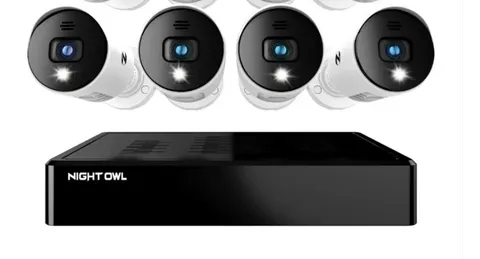 Night Owl BTD2-81-8LSA BTD2 Series 8 Channel Bluetooth DVR with 4 Wired 1080p HD