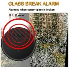 Window Vibration Alarm 5-Pack - 125dB Loud Anti-Theft Alert