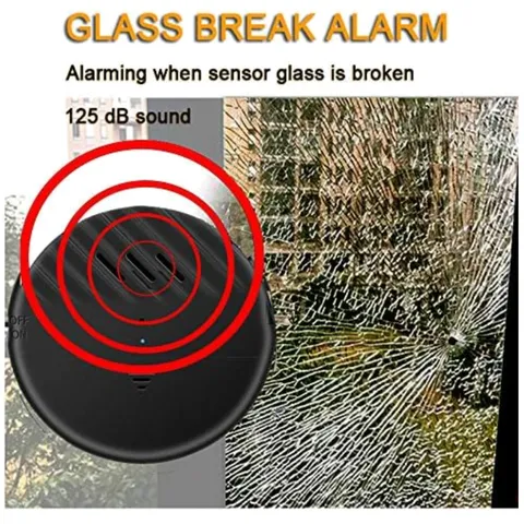 Window Vibration Alarm 5-Pack - 125dB Loud Anti-Theft Alert