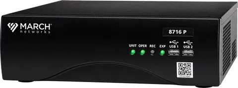 March Networks 8716 P Hybrid Network Video Recorder 4tb hard drive 16 channel