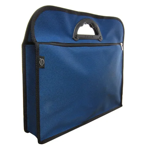 File Organizer Bag for Documents Pouch with Zipper Oxford Cloth