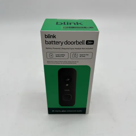 Blink Wireless Video Doorbell 2K HD Battery Camera Alexa Compatible Brand New