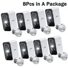 8PCS ieGeek Outdoor Wireless Security Camera 2K Home Battery WiFi CCTV WholeSale