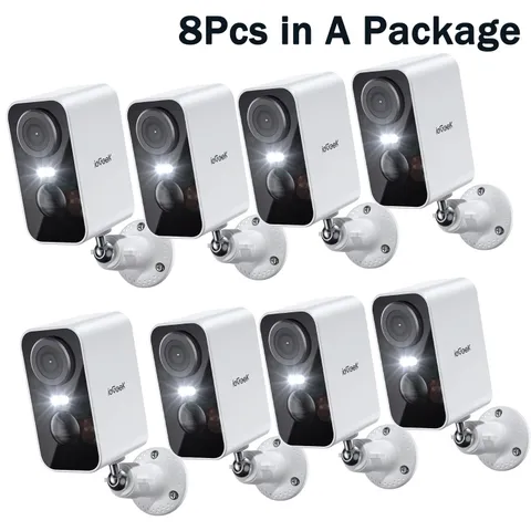 8PCS ieGeek Outdoor Wireless Security Camera 2K Home Battery WiFi CCTV WholeSale