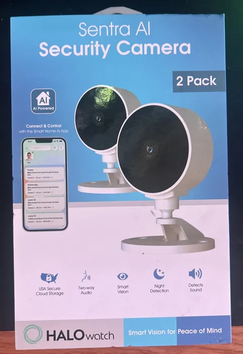 Sentra AI Security Camera 2 Pack Indoor