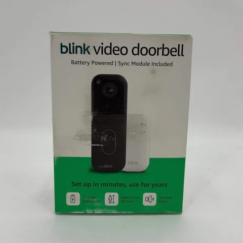 New Blink Video Doorbell Elite Video Doorbell Black