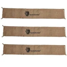 Water Absorbent Sandless Flood Protection Barrier 4 Foot Length 3 Pack