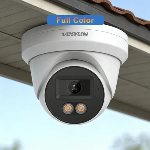 Vikylin Full Color 4K 8MP Outdoor POE IP Camera Motion Detection with MIC ONVIF