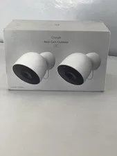 Google Nest Cam Outdoor (Wired, 2nd Gen)-2 Pack-Security Camera with 2K Video