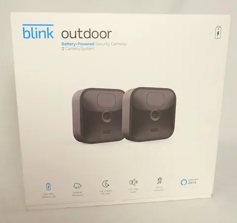 Blink outdoor Wireless Security Camera- 2 Pack - & Sync Module 2