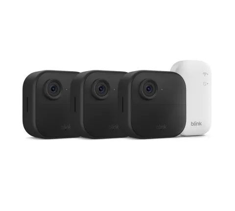 Blink Outdoor 4 1080p Wi-Fi Outdoor 3-Camera Security System - Black - NEW