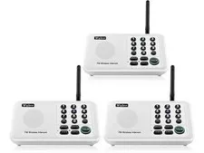 Wuloo WL666 Wireless Intercoms 1 Mile 10 Channel 3 Code System 3 Pack