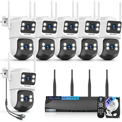 Wireless Outdoor Security Camera PTZ 4MP 2-Way Audio Home