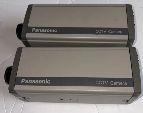 Lot 2 Panasonic CCTV Cameras WV1414 Untested 