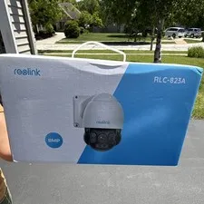 Reolink RLC-823A 8MP Wired IP Security Camera, Wi-Fi, White/Black