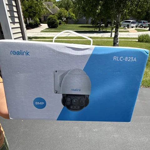 Reolink RLC-823A 8MP Wired IP Security Camera, Wi-Fi, White/Black