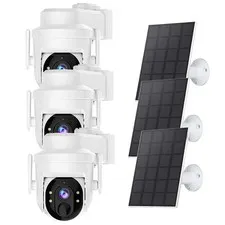 Solar Camera 1/3P Wireless WiFi Outdoor Solar Battery Security Camera Smart Home