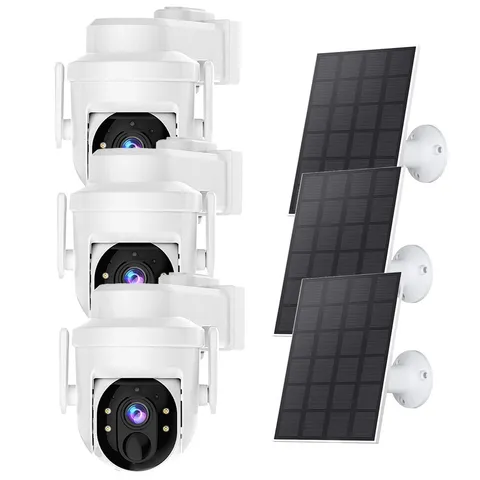 Solar Camera 1/3P Wireless WiFi Outdoor Solar Battery Security Camera Smart Home