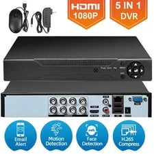 H.265 1080P CCTV DVR 4/8 Channel Motion Detection Surveillance DVR for Camera