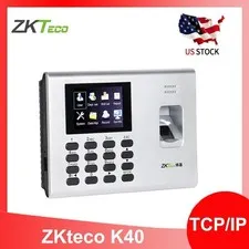 ZKteco Access Control K40 TCP/IP USB Clock Biometric Fingerprint Time Attendance
