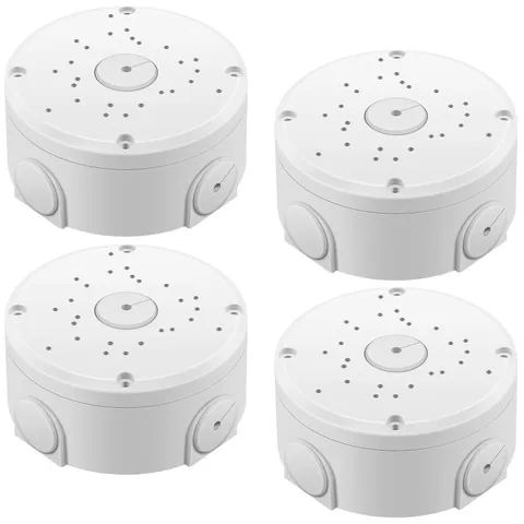 Universal Security Camera Junction Box ABS Waterproof Brackets 4 Pack