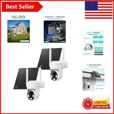 Outdoor Security Camera Bundle - Built-in SIM, Motion Sensor, No WiFi Needed