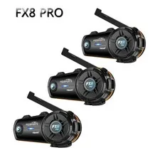 Fodsports FX8 Pro Motorcycle Intercom Bluetooth Helmet Headset BT Interphone APP