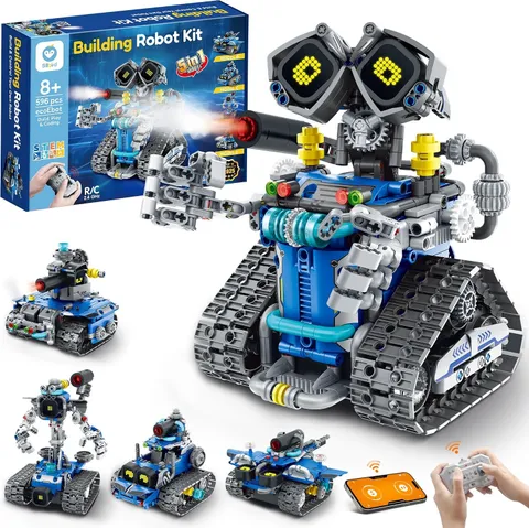 Sillbird STEM Robot Building Kit with Remote Control Gifts for Boys 8-14