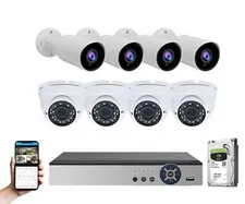 8 Channel 1080P HD 4 Dome 4 Bullet Security Camera  CCTV System 2TB Hard Drive