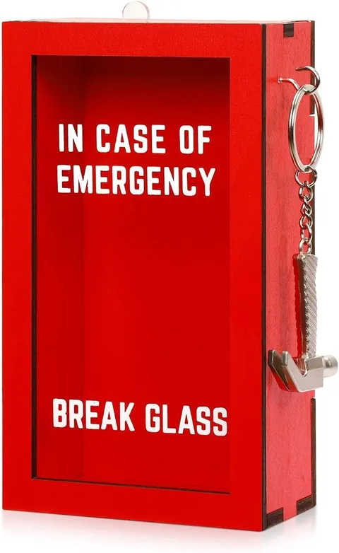 Funny Emergency Box W/Hammer (Large), Break in Case of Emergency Box, Personaliz