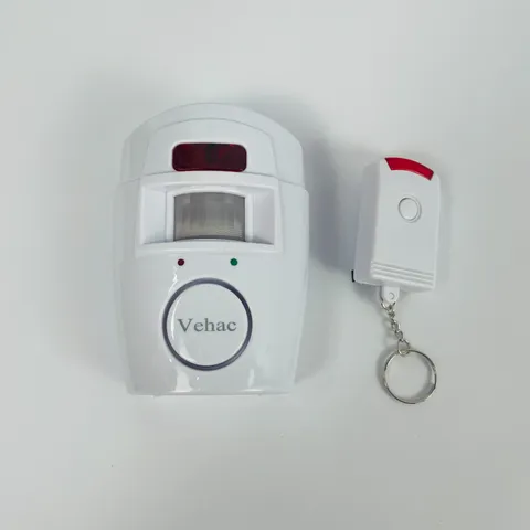 Vehac Wireless PIR Motion Sensor Theft Alarm with Remote Control Key Fob