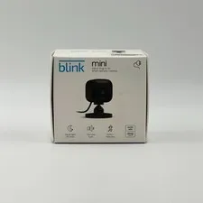 Blink Mini Black Indoor Plug-In HD Smart Security Camera