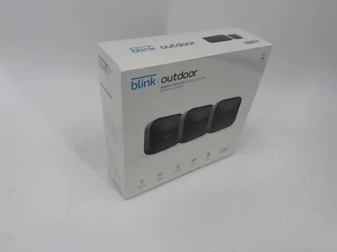 Blink Outdoor 3 Camera System Wireless HD Security Cameras Alexa New Sealed