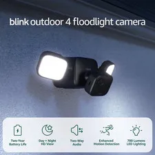 Outdoor 4 Floodlight Camera — Wireless Smart Security Camera, 700 Lumens, Two-Ye