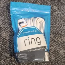 Ring Indoor/Outdoor Power Adapter Micro USB Plug White New Sealed