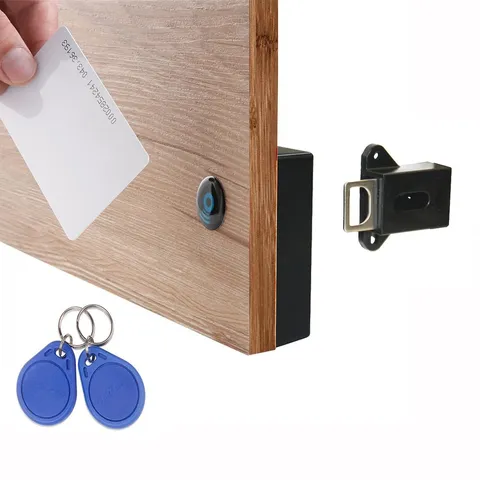 Hidden Cabinet Lock RFID Electronic Lock USB Black Security Lock DIY
