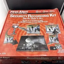 First Alert Security Recording Kit Model 575 Video Recorder Camera Boxed