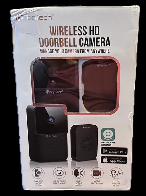Wireless High Definition (HD) Doorbell Camera By Top Tech, Brand New