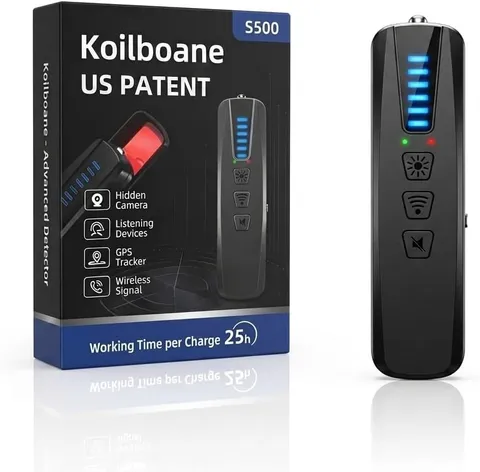 6-in-1 Hidden Camera Detector & RF Signal Scanner, Anti-Spy Finder for Travel