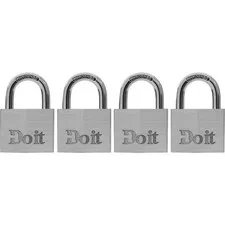 Do it 1-1/2 In. Aluminum Keyed Padlock (4-Pack) 1840QDIB SIM Supply, Inc.