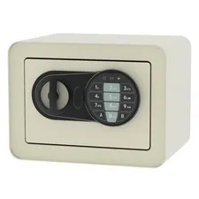 Small Safe Box - Home Safe for Money Jewelry Documents, Solid Lock Box, Mini Sec