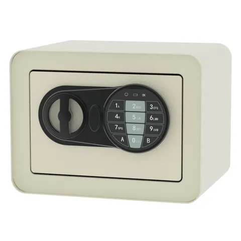 Small Safe Box - Home Safe for Money Jewelry Documents, Solid Lock Box, Mini Sec