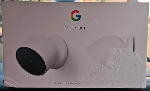 Google Nest Cam 2-Pack Indoor/Outdoor 1080p Night Vision White