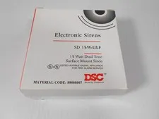 DSC Electronic Siren SD 15W-ULF 15-Watt Dual Tone Surface Mount Siren. NEW