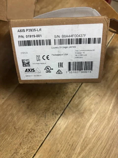 Axis AXIS P3935-LR Dome IP/Network Wired Camera White/Black MPN 01919-001