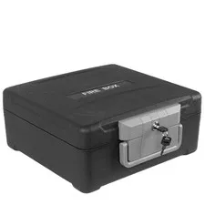 VALINIRT Fireproof and Waterproof Safe, fire safe document box with Sensor li...
