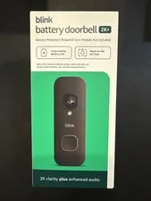 Blink - Battery Doorbell 2K+ Wireless video doorbell, 2K resolutio... Brand New