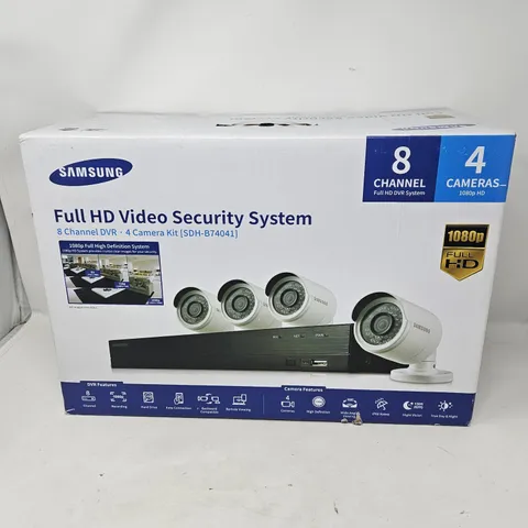 New - Full HD Video Security System 8 Channel DVR • 4 Camera Kit [SDH-B74041]